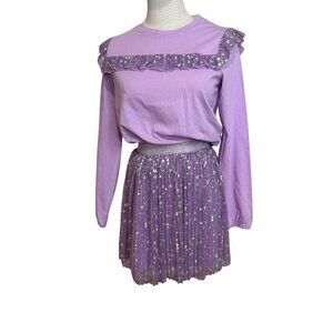 Sparkle Tulle pleated skirt and top for girls.  J. Crew Age 12